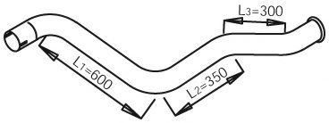 DINEX 28701 Exhaust Pipe